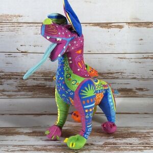 Disney Store Pixar Coco Dante Alebrije Rainbow Spirit Dog Plush 18in – Used